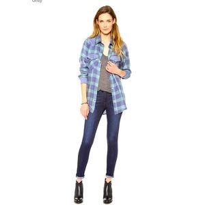 AG Adriano Goldschmied the legging super skinny stretch cotton dark wash jean 27